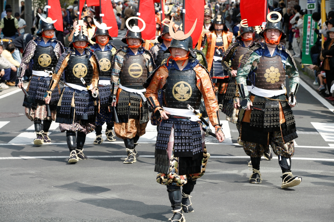 松江武者行列の様子